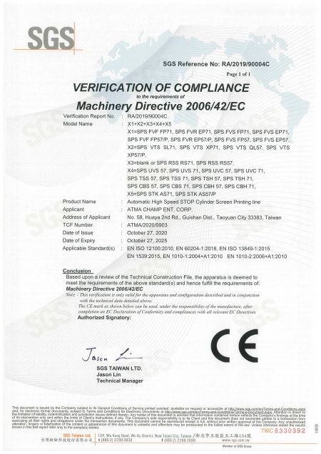 směrnice o strojích CE certifikace